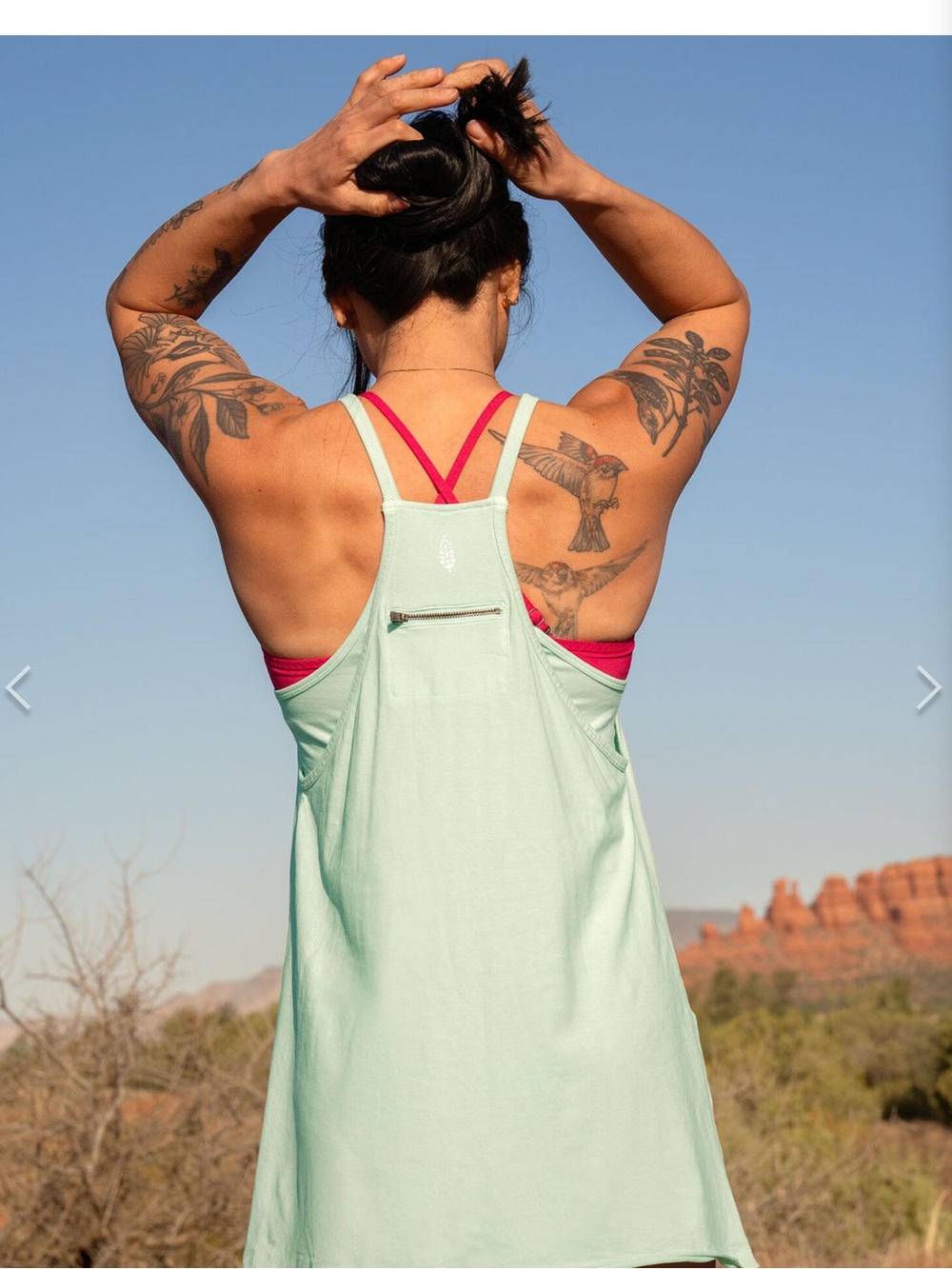 FP Movement by Free People Minty Hot Shot Mini Dress - Picture 1 of 5